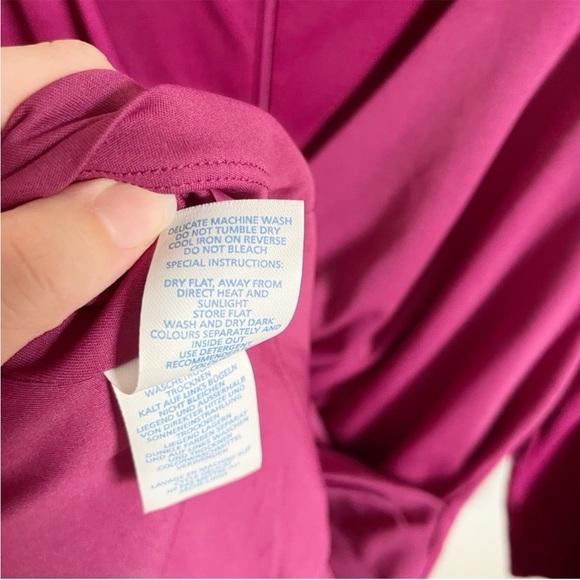 Boden Camille Ponte dress magenta pink sheath ruching fitted career - Picture 7 of 8